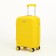 Small suitcase 20 "On a zipper, code castle, 4 wheels, yellow color
