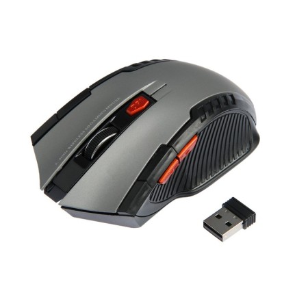 Luazon MB-2.6 mouse, wireless, optical, 1600 dpi, 2XAAA (not in the set), USB, black-gray