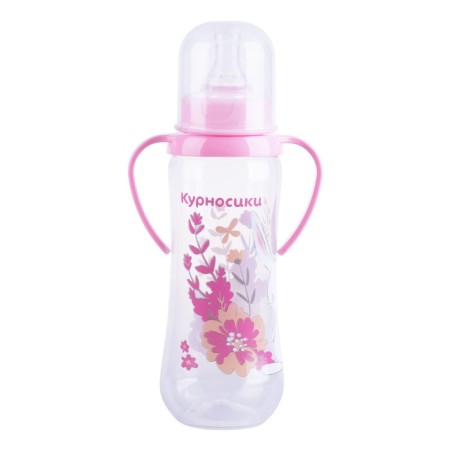 A bottle for feeding "Fruits", fitted, with handles and 2 silicone nipples, 250 ml, from 6 months.-10