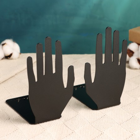 Holder for the books "Hands" set 2pcs, 12.7x8.9x15.4cm, black-2
