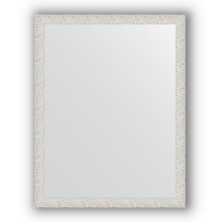 Mirror in the baguette frame - white minting 46 mm, 71 x 91 cm, evoForm
