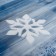 Stick on glass "Snow White -pointed snowflake" 10x12 cm, white