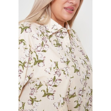 Female shirt, size 68, beige color-5