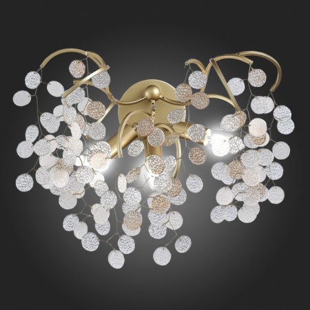 Sconces st. SL1650.301.03. Ravello. 3x5 watts, G9, 4000k, 45x45 cm, brass color-2