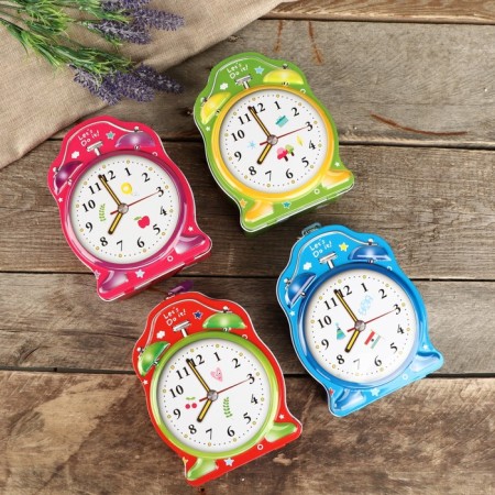 Piggy bank Metal "alarm clock" with a lock and keys mix 16x12x6 cm-6