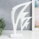 Polystone souvenir "Two sea fish" White 7.5x22x35 cm