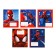 Notebook in a cage 12 sheets, 5 types of mix, cover coated cardboard, spider-man