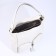 Luggage bag with a zipper, 3 outer pockets, white color
