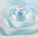 Satin tape, 50 mm × 23 ± 1 m, blue color No. 211