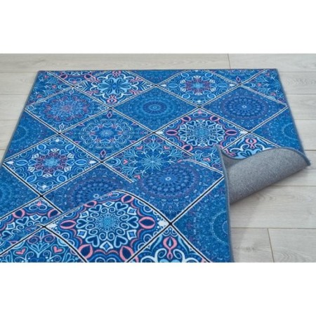 Rosetta Dzhtal carpet, size 110x170 cm., Blue rhombuses-2