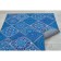 Rosetta Dzhtal carpet, size 110x170 cm., Blue rhombuses