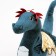 Soft toy "Dragon", 34 cm, blue color