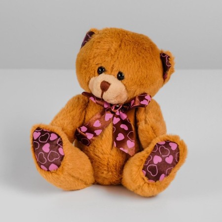 Soft toy "Bear with a bow", 15 cm, color mix
