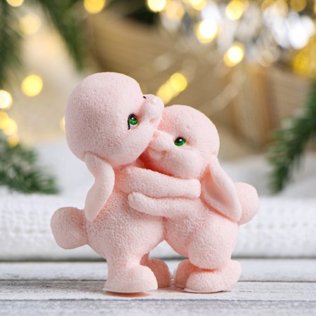 Figure soap "Bunny Friendship" Beige, 3x7x7cm