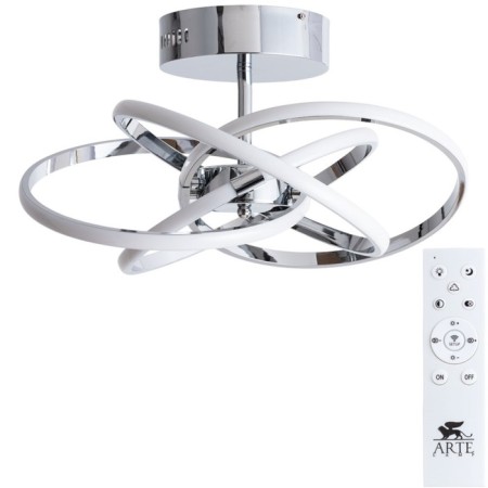 Orbit chandelier, 144W LED, Chrome color, 8100lm, 2700-6500K