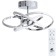Orbit chandelier, 144W LED, Chrome color, 8100lm, 2700-6500K