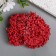 Stamens for flowers "droplets of red bubbled" 4x7 mm set 700 pcs length 6.5 cm