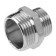 Aqualink transition nipple, external thread, 1/2 "x 3/4" Nickelized brass