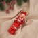 Jewelry decoration "Nutcracker" (set 2 pcs) 14x3 cm, white-red