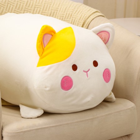 Soft toy "cat", 70 cm, beige color-1