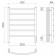 Terminus heated towel rail "Classic" P6, 500x650 mm, chrome