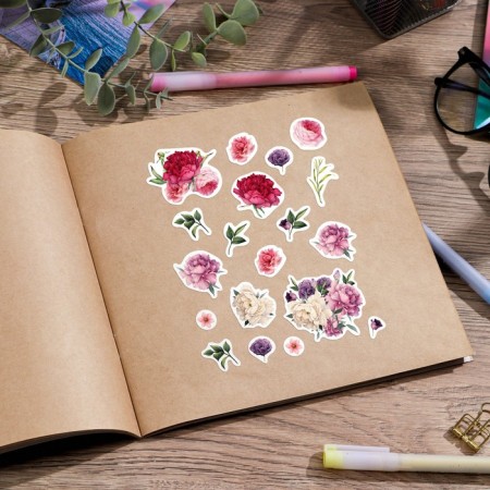 Paper stickers "Flowers", 11 × 16 cm-2