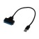 Adapter for SATA, connecting hard drives to USB 3.0, black