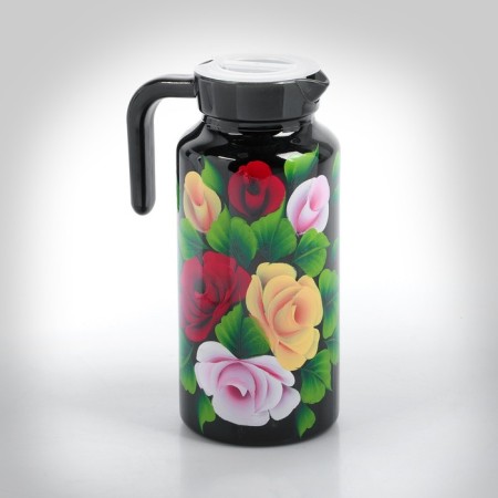 Set for juice with a tray "Zhostovo" Art painting, 6 glasses 1250/200 ml-14