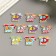 A set of buttons of decorative wood "helicopters" set 10 pcs mix 2x2.8 cm