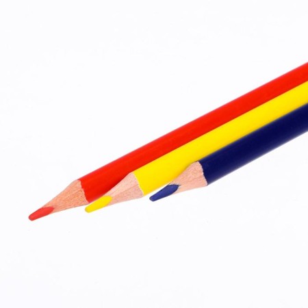 Color pencils 6 colors "School of Creativity", three -sided-4