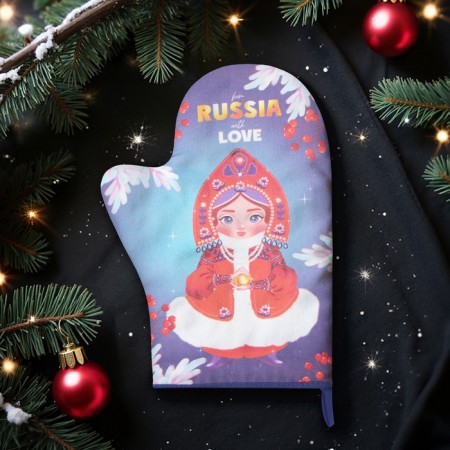 Mittens and Object Ethel "Matryoshka" 20x28 cm, 100% HL, Vatin 250 g/m2