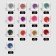 Gel nail polish, “shining Star”, reflective, 3 phase, 8ml, led/uv, red color (022)