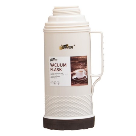 Thermos 1 l, with a glass flask, retains heat 12 hours, with a mug, brown