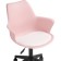 Computer chair Tulin plastic/eco -leather, black/pink/white 60x60x83 cm