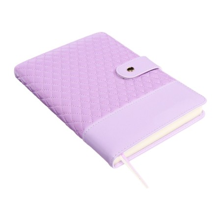 The diary is low, A5, 136 sheets, leatherette, Devente. Tailor, a solid cover with foam rubber, knife, perforation, liesse, block 70%, lilac-2