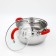 A stainless steel pan “Werner”, 2.5 l, D = 18 cm, with a lid