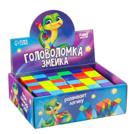 Puzzle-snake, rectangular, in the show box-5