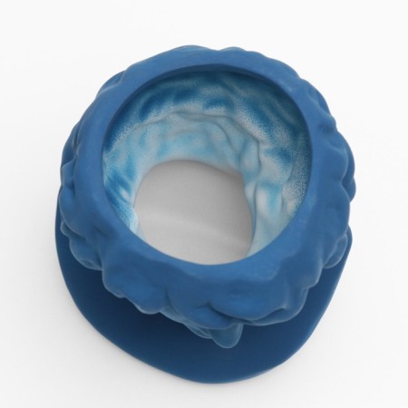 Kashpo - Vase "David's head" Blue, 22*16*14 cm-5