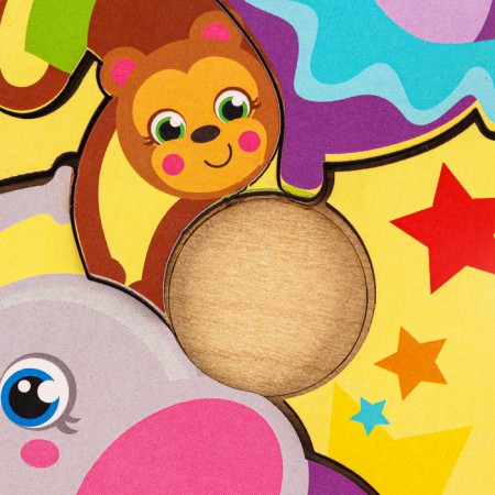 Logical puzzle "Animals in the circus" 30x10 cm-3