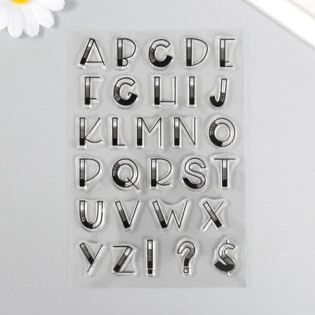 Stamp for creativity Silicon "Letters. America 30x" 16x11 cm