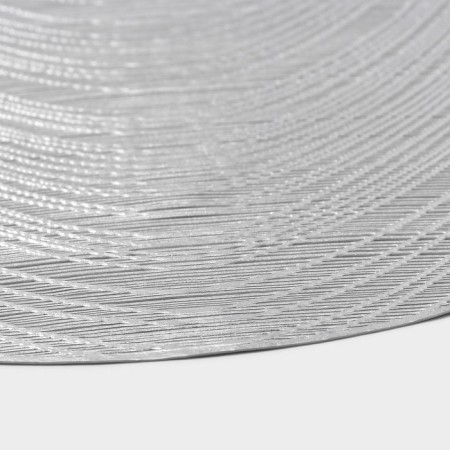 Set of serving napkins on the table “wave”, d = 38 cm, 4 pcs, color silver-3