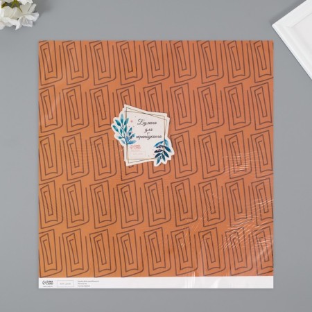 Scrapbooking paper "Greece" density 180 grams set 5 pcs 30.5x32 cm-4