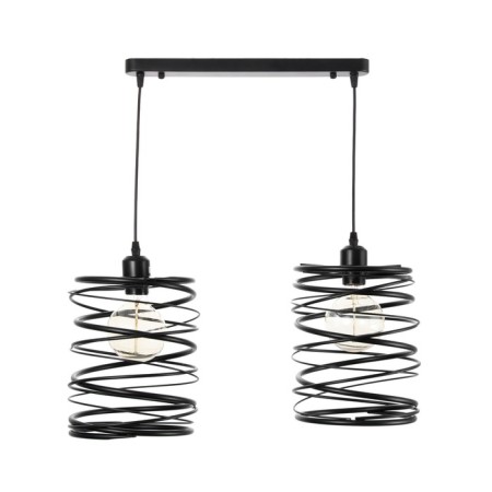Chandelier "Tornado" 2x60W base: E27 Color: Black-3