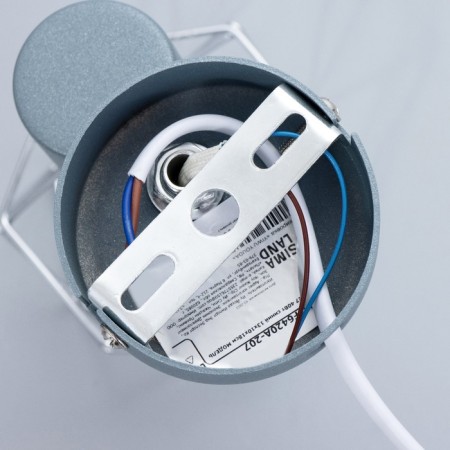 Bra with a switch on the wire "Viola" E14 40W blue 13x10x18cm-8