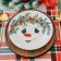 New Year. Ceramic plate "Snowfriend Snowman", 20 cm