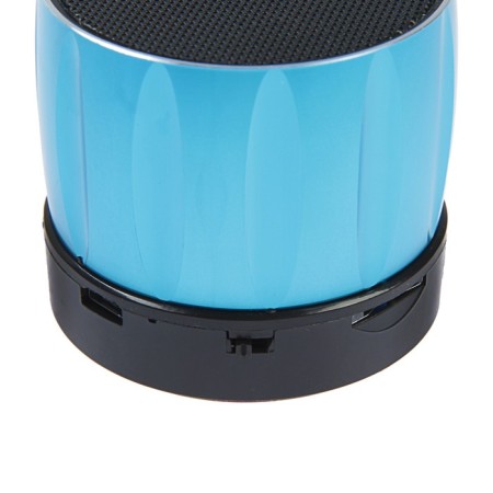 Portable column Luazon Hi-Tech09, 3 watts, 300 mAh, Microsd, USB, metal case, blue-1