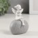 Polystone souvenir "Girl Angel with a bouquet, on a pebble" 7x4.5x8.5 cm
