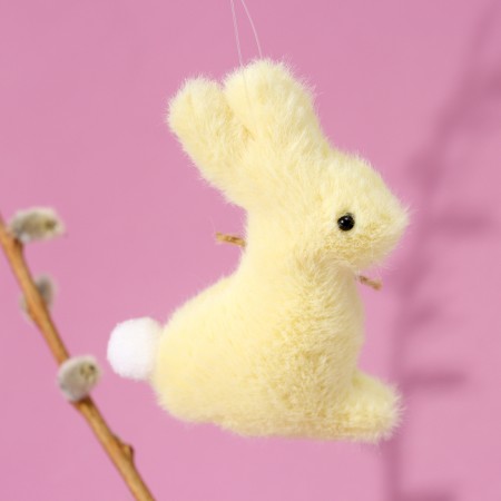 Soft toy "Bunny" on the suspension, 11 cm, color mix-4