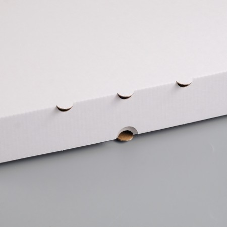 Pizza box, white, 42 x 42 x 4.5 cm-1