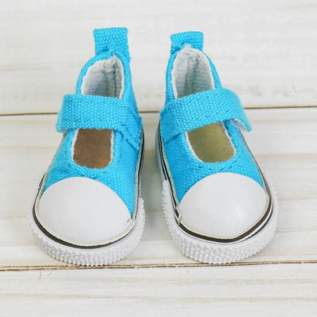 Semicircks for dolls, sole length 5 cm, turquoise color-2